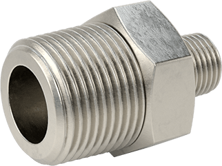 McMaster 51205K201 Extreme-Pressure 316 Stainless Steel Pipe Fitting Straight Reducer with Hex Body, 3/4 x 1/4 NPTF Male