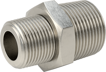 McMaster 51205K204 Extreme-Pressure 316 Stainless Steel Pipe Fitting Straight Reducer with Hex Body, 1 x 3/4 NPTF Male
