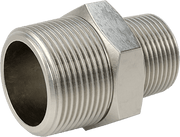 McMaster 51205K206 Extreme-Pressure 316 Stainless Steel Pipe Fitting Straight Reducer with Hex Body, 1-1/4 x 1 NPTF Male