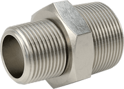 McMaster 51205K206 Extreme-Pressure 316 Stainless Steel Pipe Fitting Straight Reducer with Hex Body, 1-1/4 x 1 NPTF Male