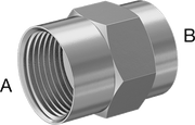 McMaster 51205K619 Extreme-Pressure 316 Stainless Steel Pipe Fitting Straight Reducer, 1 x 1/4 NPT Female