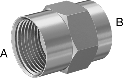 McMaster 51205K619 Extreme-Pressure 316 Stainless Steel Pipe Fitting Straight Reducer, 1 x 1/4 NPT Female