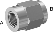 McMaster 51205K746 Extreme-Pressure 316 Stainless Steel Pipe Fitting Straight Reducer, 1/2 x 1/8 NPT Female