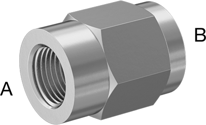 McMaster 51205K746 Extreme-Pressure 316 Stainless Steel Pipe Fitting Straight Reducer, 1/2 x 1/8 NPT Female