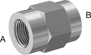 McMaster 51205K747 Extreme-Pressure 316 Stainless Steel Pipe Fitting Straight Reducer, 1/2 x 3/8 NPT Female