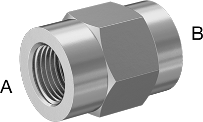 McMaster 51205K747 Extreme-Pressure 316 Stainless Steel Pipe Fitting Straight Reducer, 1/2 x 3/8 NPT Female