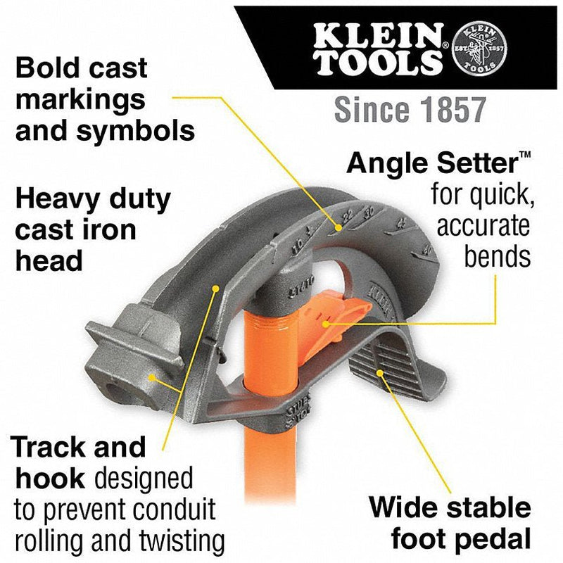 Klein 51604 Assembled Iron Conduit Bender 3/4-Inch EMT