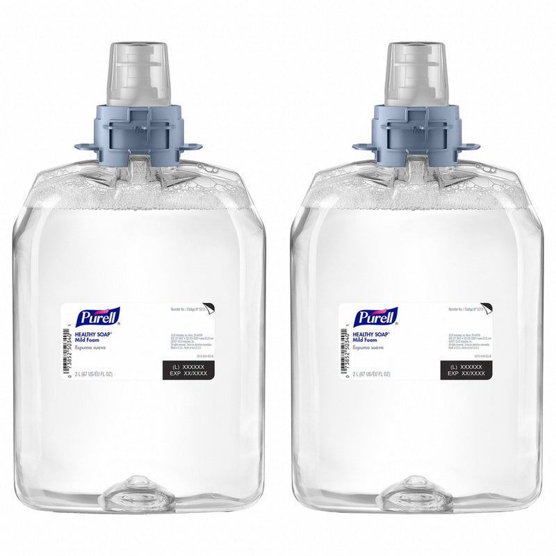 Purell 5213-02 Hand Soap, FMX-20 Series, 2,000 mL, Foam, Fragrance Free, E1, 2 PK