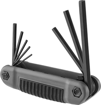 McMaster 5215A23 Ultra-Grip Fold-Up Key Set 8 Metric Hex Sizes