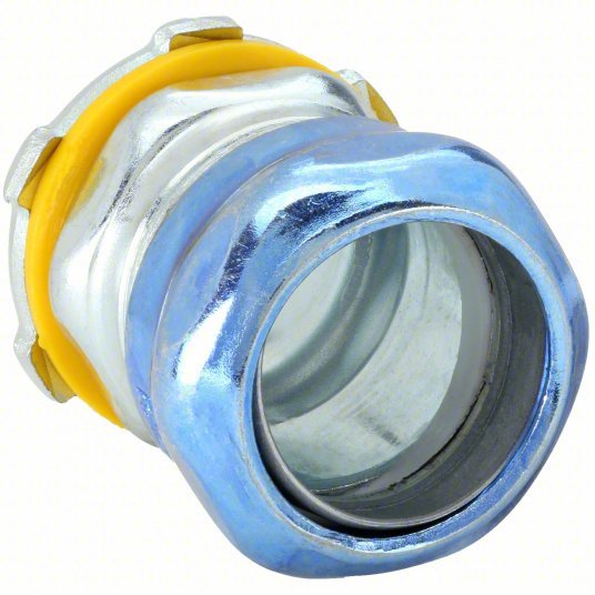 Raco 2903RT Compression Conduit Connector Steel, 3/4 in Trade Size, 1 25/32 in Overall Lg, Non-Insulated
