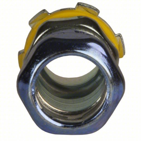 Raco 2903RT Compression Conduit Connector Steel, 3/4 in Trade Size, 1 25/32 in Overall Lg, Non-Insulated