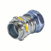 Raco 2903RT Compression Conduit Connector Steel, 3/4 in Trade Size, 1 25/32 in Overall Lg, Non-Insulated