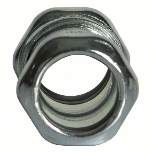 Raco 2923 Compression Conduit Coupling Steel, 3/4 in Trade Size, 2 3/16 in Overall Lg, Gray