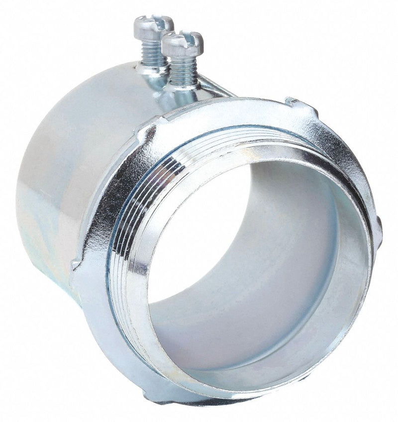 Raco 2004 Set Screw Conduit Connector, Steel, 1 in