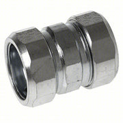 Raco 1823 Compression Coupling Steel, 3/4 in Trade Size, 1 1/2 in Overall Lg, RMC, Concrete Tight