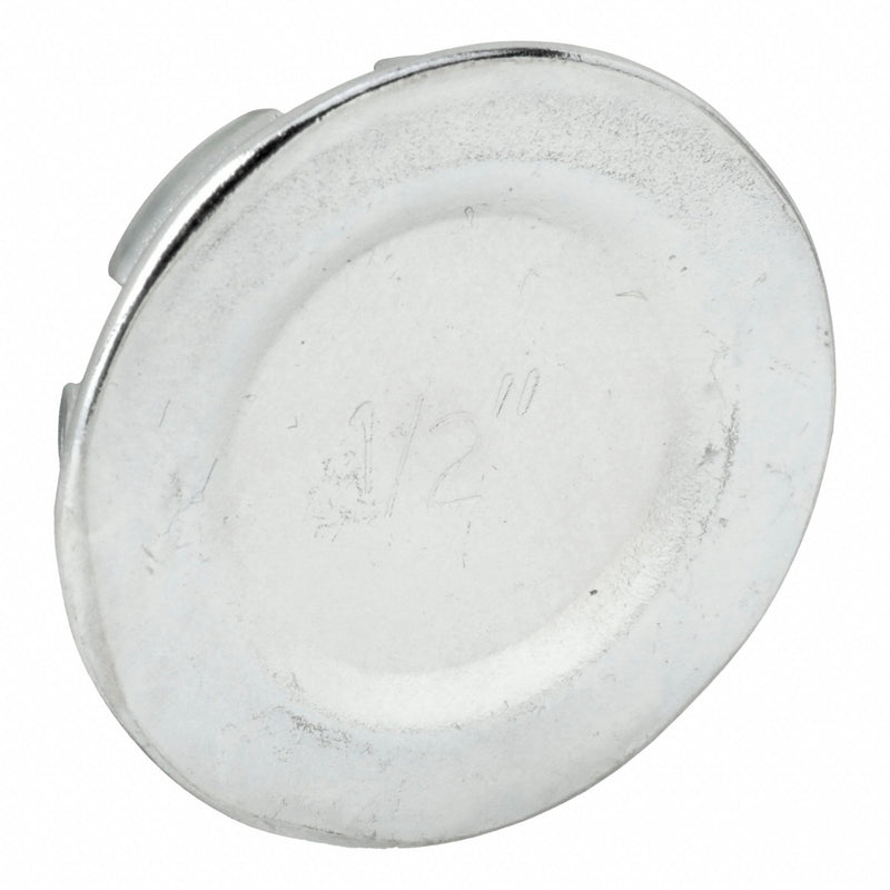 Raco 1042 Knockout Plug, Steel, 1/2 in