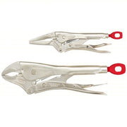 Milwaukee 48-22-3602 Locking Pliers Set Curved, 2 in Max Jaw Opening, 6 in_10 in Overall Lg, 6 in_10 in Jaw Lg