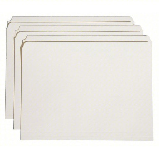 Ability One 7530-01-583-0557 File Folders Letter, Straight, 8 1/2 in Ht, 11 in Wd, 3/4 in Expanded Wd, 100 PK