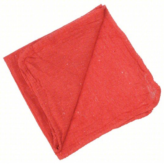 Ability One 4235-01-526-4342 Shop Towel, New, Red, 15 in x 15 in, 500 PK