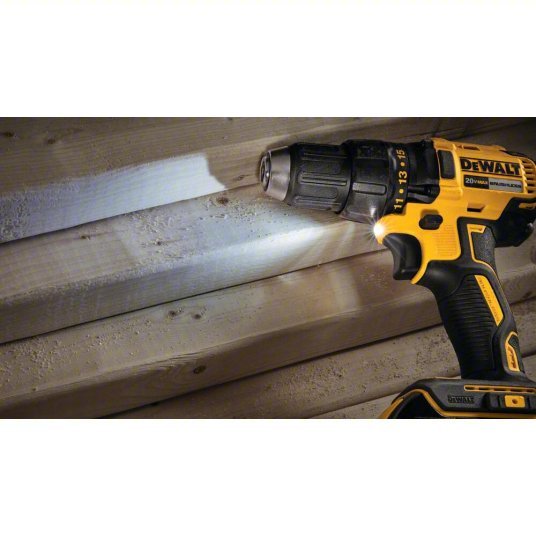 DeWalt DCD777C2 Drill 20V DC, Compact, 1/2 in Chuck, 1,750 RPM Max., Brushless Motor, (2) 1.5 Ah, 20V MAX