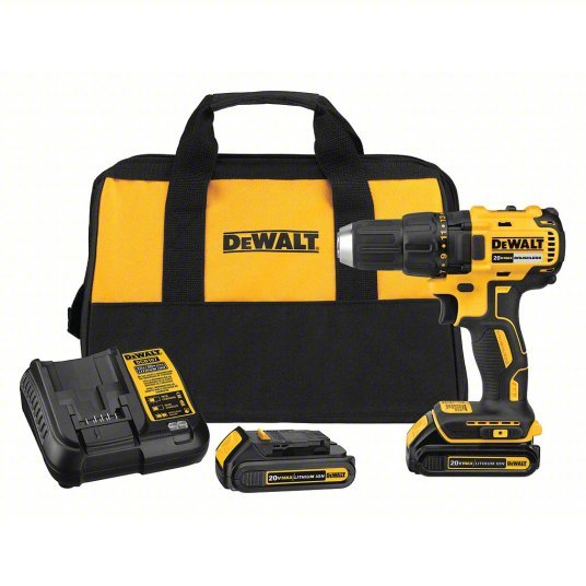 DeWalt DCD777C2 Drill 20V DC, Compact, 1/2 in Chuck, 1,750 RPM Max., Brushless Motor, (2) 1.5 Ah, 20V MAX
