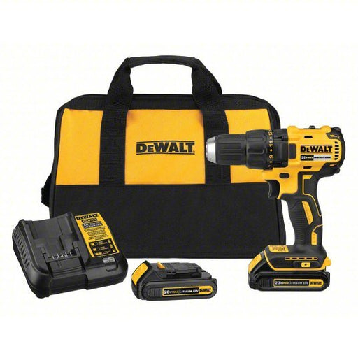 DeWalt DCD777C2 Drill 20V DC, Compact, 1/2 in Chuck, 1,750 RPM Max., Brushless Motor, (2) 1.5 Ah, 20V MAX