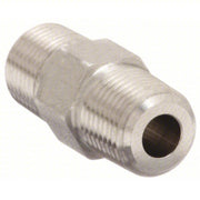 Parker 1/4 FF-SS Hydraulic Hose Adapter 1/4 in x 1/4 in Fitting Size, Male x Male, NPTF x NPTF, Rigid, Straight