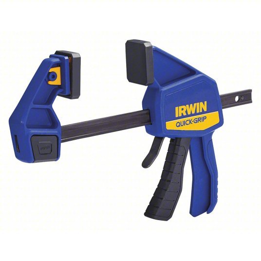 Irwin 1964717 Bar Clamp Flat, 6 in Max Jaw Opening, 7 7/8 in to 13 3/8 in, One Handed