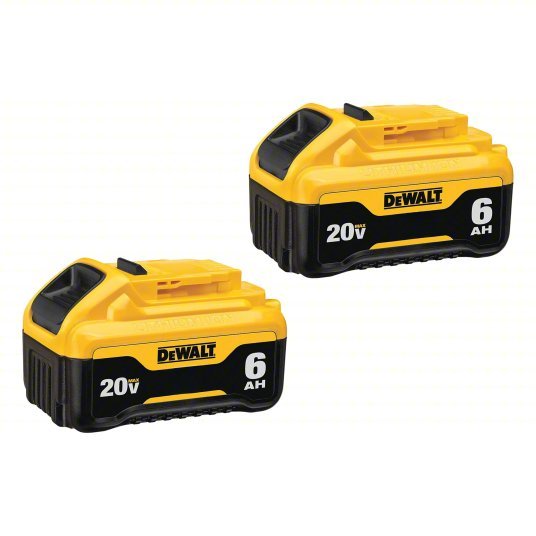 DeWalt DCB206-2 20V MAX, Li-ion, 2 Batteries Included, 6 Ah,2 PK