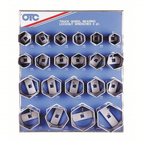 OTC 9850 Automotive Socket Set 3/4 in Drive Size, 21 Pieces, 2 1/4 in to 5 1/4 in Socket Size Range