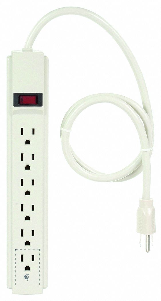 RW52NY41 Outlet Strip 6 Outlets 15 A Beige
