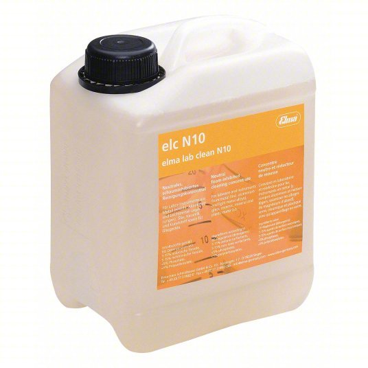 Elma Lab Clean N10 Neutral Cleaner 10 L Container Size, Liquid, 7.1 pH Max pH Level, Unscented, Jug