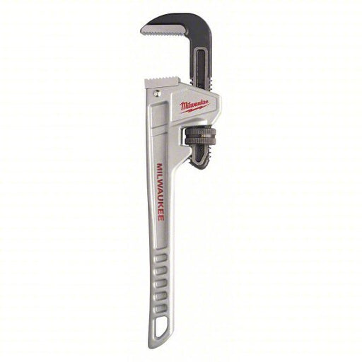 Milwaukee 48-22-7212 Pipe Wrench Aluminum, 2 in Jaw Capacity, Serrated, 12 in Overall Lg, Ergonomic