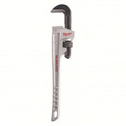 Milwaukee 48-22-7218 Pipe Wrench: Aluminum, 2 1/2 in Jaw Capacity, Serrated, 18 in Overall Lg, Ergonomic