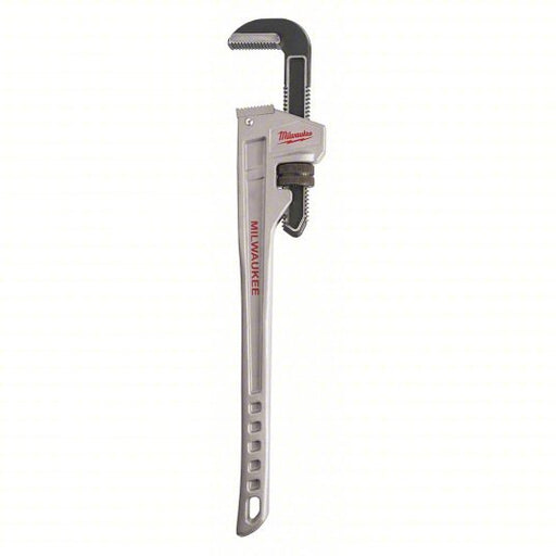 Milwaukee 48-22-7224 Pipe Wrench Aluminum, 3 in Jaw Capacity, Serrated, 24 in Overall Lg, Ergonomic