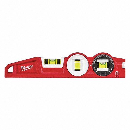 Milwaukee 48-22-5210 10" Die cast Torpedo Level w/360 Degree Locking Vial