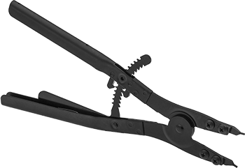 McMaster 5300A33 Locking Changeable-Tip Retaining Ring Plier for External Rings That Fit 3.5"-6.5" OD, Plain Grip
