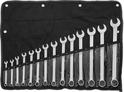 McMaster 5304A73 12-Point Box Opening Combination Wrench 14-Piece Inch Set, Polished