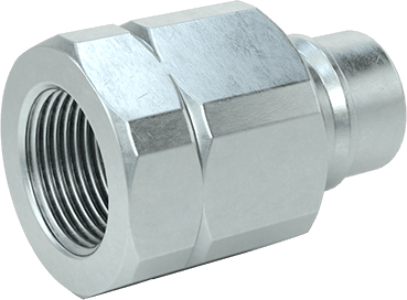McMaster 5315K42 Zinc-Plated Steel Snap-Tite H-Shape Hose Coupling Size 3/4, Plug, 3/4 NPTF Female End