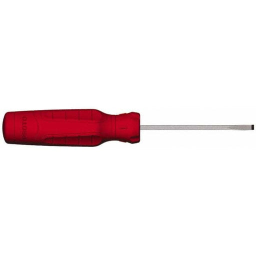 Proto JCP1803RF Screwdrivers 1/8 in Tip Size, 6 1/4 in Overall Lg, 3 in Shank Lg, Plastic Grip