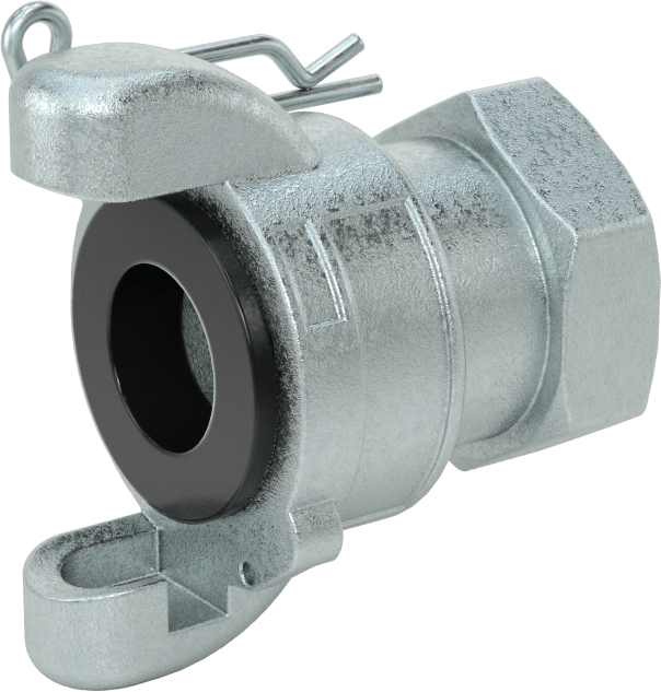 McMaster 5344K31 Twist-Claw Hose Coupling, Iron, 3/4 NPT Female End