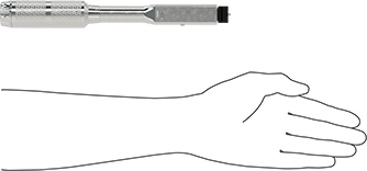 McMaster 5347A127 Changeable-Head Torque Wrench Adjustable, 4 N-M to 20 N-M Torque Range