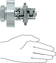 McMaster 5360K72 Interlocking-Clamp Hose Adapter for Steam for 3/4" Hose ID, 1-5/16" Maximum Hose OD, 3/4 NPT Female