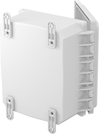 McMaster 5376K428 Versa - Mount Polycarbonate Washdown Enclosure Corrosion - Resistant, White, Quick - Release, 10 - 9/16" X5 - 5/16" - Redwood.KV5376K428