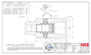 HIKALIBRE 5388-DC-RRH-SERIES VALVE, KELLYCOCK, 9.50 OD x 3.07 ID x 15.25 SH-SH, 7 5/8 RRH, BXP, 15,000 PSI WP, MANUAL, CLASS 2