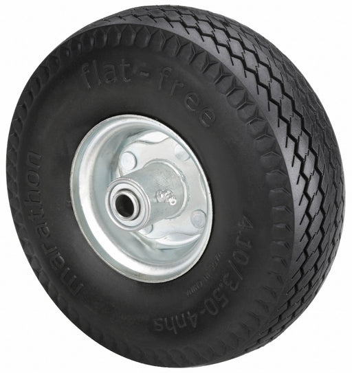 Approved Vendor 53CM73 Flat-Free Wheel, 10 in Wheel Dia., 3 in Wheel Wd, Polyurethane, 350 lb Load Capacity