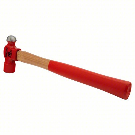 Proto J1316PD Hammer Wood, Steel, 16 oz Head Wt, 1 1/4 in Face Dia, 15 in Overall Lg, Plain Grip
