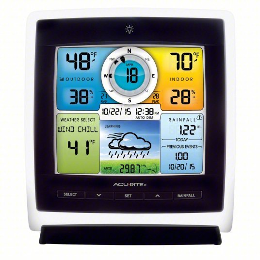 Acurite 01528MCB Wireless Weather Station Iris, Color LCD