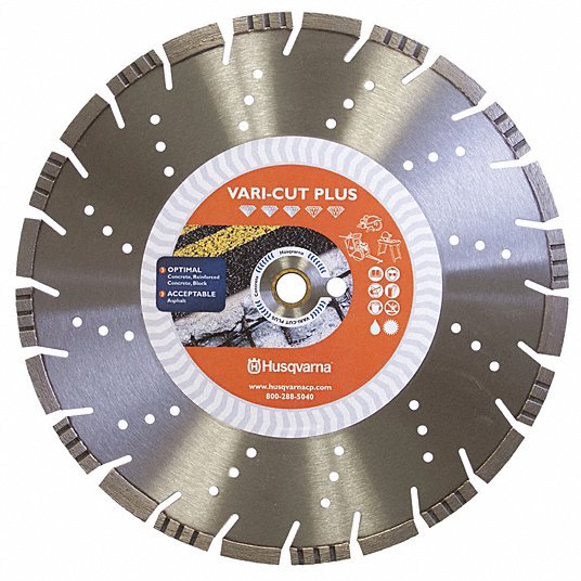 Husqvarna Vari-Cut S65 14 Diamond Saw Blade, Demolition, 14" dia.