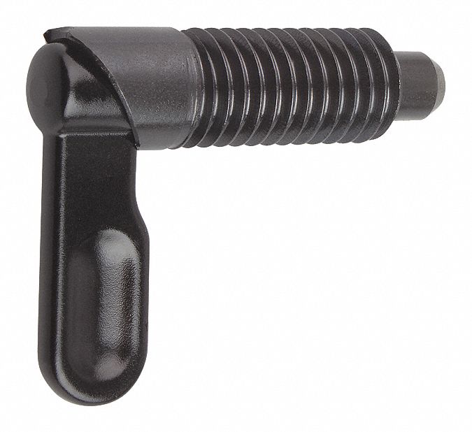 Kipp K0348.0605121 Indexing Plunger, Steel, M12x1.5 Thread, 5 mm Plunger Wd, 8 N to 15 N Nose Force